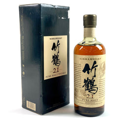 ニッカ 竹鶴 21年 ピュアモルト 旧ボトル 700ml 国産ウイスキー 酒 【古酒】liqbb【東京都内限定お届け】