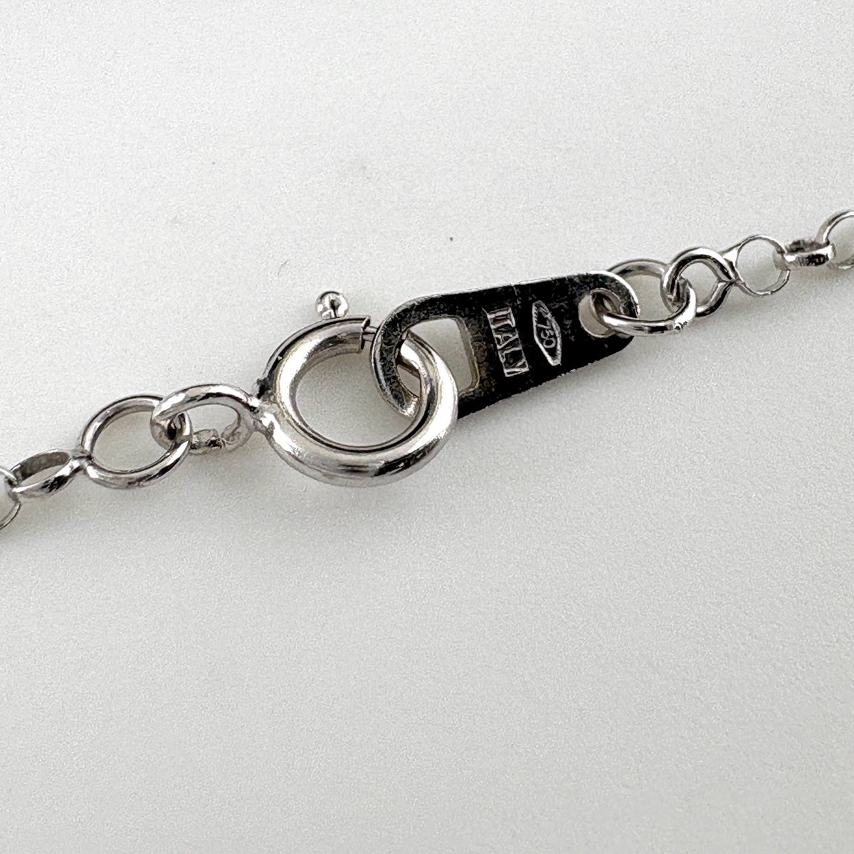 ハートモチーフ デザインネックレス ネックレス K18 WG 750 レディース