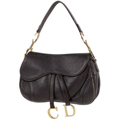 クリスチャンディオール サドルバッグ ショルダーバッグ オーストリッチ レディース ブランドバッグ・小物 【中古】brbag
