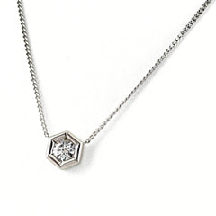 ダイヤモンド デザインネックレス ネックレス Pt900 Pt850 ダイヤモンド レディース ノンブランドジュエリー 【中古】nbjwl