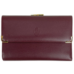 カルティエ マストライン 三つ折り 財布 レザー レディース ブランドバッグ・小物 【中古】brbag