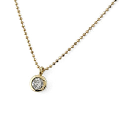 ダイヤモンド デザインネックレス ネックレス K18 ダイヤモンド レディース ノンブランドジュエリー 【中古】nbjwl