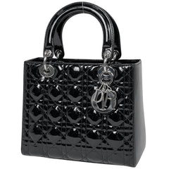 クリスチャンディオール レディディオール ハンドバッグ パテントレザー レディース ブランドバッグ・小物 【中古】brbag