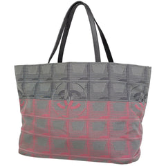 シャネル ニュートラベルライン トートMM ナイロンジャガード A47147 レディース ブランドバッグ・小物 【中古】brbag