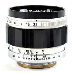 キヤノン 50mm F1.4 Lマウント L39 レンジファインダーカメラ用レンズ カメラ 【中古】cambb