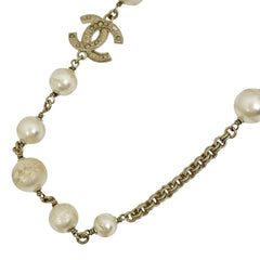 シャネル ココマーク フェイクパール ネックレス GP フェイクパール レディース ブランドアクセサリー 【中古】bracc