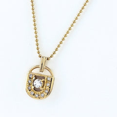 メレダイヤ デザインネックレス ネックレス K18 ダイヤモンド レディース ノンブランドジュエリー 【中古】nbjwl