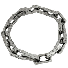 ルイ・ヴィトン ブレスレット モノグラム チェーン メタル メンズ ブランドアクセサリー 【中古】bracc