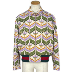 グッチ トレフォイル プリント ブルゾン アウター メンズ ブランドアパレル 【中古】brapp