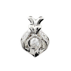 ダイヤモンド ペンダントトップ ペンダントトップ Pt900 ダイヤモンド レディース ノンブランドジュエリー 【中古】nbjwl