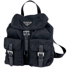プラダ ロゴプレート リナイロン リュックサック リュック ナイロン 1BZ677 レディース ブランドバッグ・小物 【中古】brbag
