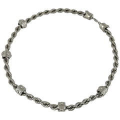 ルイ・ヴィトン LVロープ ネックレス メタル メンズ ブランドアクセサリー 【中古】bracc