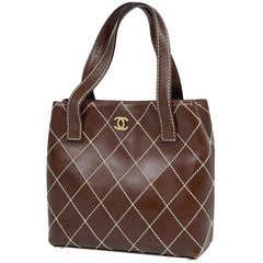 シャネル ワイルドステッチ トートバッグ レザー レディース ブランドバッグ・小物 【中古】brbag