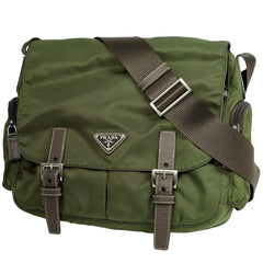 プラダ ロゴプレート ショルダーバッグ ナイロン レディース ブランドバッグ・小物 【中古】brbag