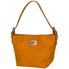 フェンディ ズッキーノ柄 ハンドバッグ キャンバス 8BK031 レディース ブランドバッグ・小物 【中古】brbag