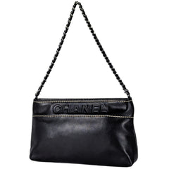 シャネル ロゴ チェーン ハンドバッグ レザー レディース ブランドバッグ・小物 【中古】brbag