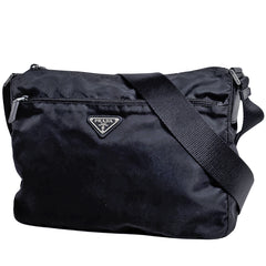 プラダ ロゴプレート ショルダーバッグ ナイロン レディース ブランドバッグ・小物 【中古】brbag