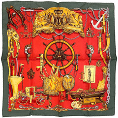 エルメス プチカレ MUSEE スカーフ シルク レディース ブランドバッグ・小物 【中古】brbag