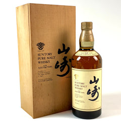 サントリー 山崎 12年 ピュアモルト 金花 750ml 国産ウイスキー 酒 【古酒】liqbb【東京都内限定お届け】