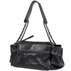 シャネル ロゴ チェーン ショルダーバッグ レザー レディース ブランドバッグ・小物 【中古】brbag