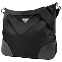 プラダ ロゴプレート ショルダーバッグ ナイロン レディース ブランドバッグ・小物 【中古】brbag