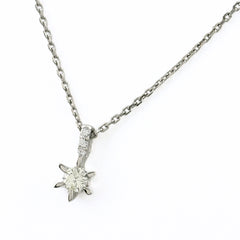 ダイヤモンド デザインネックレス ネックレス Pt900 Pt850 ダイヤモンド レディース ノンブランドジュエリー 【中古】nbjwl