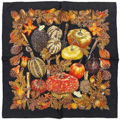 エルメス カレ40 CITROUILLES ET COLOQUINTES スカーフ シルク レディース ブランドバッグ・小物 【中古】brbag