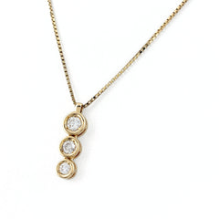メレダイヤ デザインネックレス ネックレス K18 ダイヤモンド レディース ノンブランドジュエリー 【中古】nbjwl