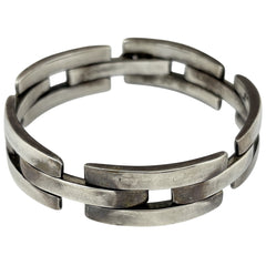 グッチ ロゴ チェーン ブレスレット シルバー925 レディース ブランドアクセサリー 【中古】bracc