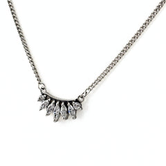 メレダイヤ デザインネックレス ネックレス Pt900 Pt850 ダイヤモンド レディース ノンブランドジュエリー 【中古】nbjwl