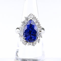 タンザナイト 6.46ct リング 12.5号 Pt900 レディース ノンブランドジュエリー 中古 nbjwl