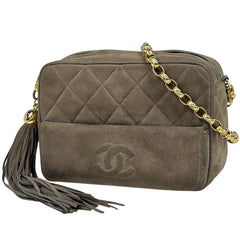 シャネル ココマーク フリンジ チェーン ショルダーバッグ スエード レディース ブランドバッグ・小物 【中古】brbag