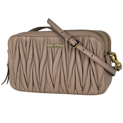 ミュウ ミュウ マテラッセ ショルダーバッグ レザー レディース ブランドバッグ・小物 【中古】brbag