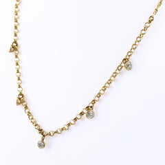 メレダイヤ デザインネックレス ネックレス K18 ダイヤモンド レディース ノンブランドジュエリー 【中古】nbjwl