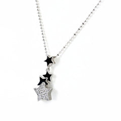 スターモチーフ デザインネックレス ネックレス K18 750 ダイヤモンド レディース ノンブランドジュエリー 【中古】nbjwl