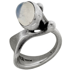ジョージジェンセン カラーストーン リング９号 シルバー925 レディース ブランドアクセサリー 【中古】bracc