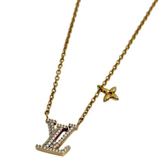 ルイ・ヴィトン ネックレス LV アイコニック ネックレス GP ラインストーン レディース ブランドアクセサリー 【中古】bracc