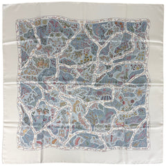エルメス カレ90 CHEMINS DE GARRIGUE スカーフ シルク レディース ブランドバッグ・小物 【中古】brbag