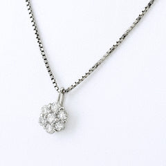 フラワーモチーフ デザインネックレス ネックレス Pt900 Pt850 ダイヤモンド レディース ノンブランドジュエリー 【中古】nbjwl