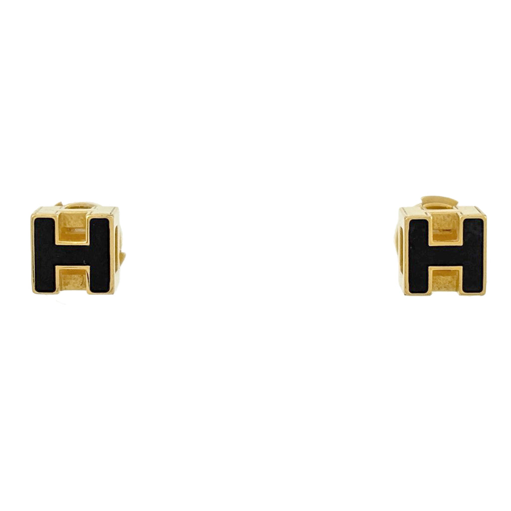 エルメス カージュドアッシュ Hキューブ ピアス GP レディース