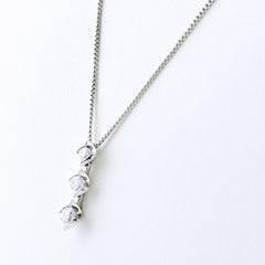 トリロジー メレダイヤ ネックレス ネックレス Pt900 Pt850 ダイヤモンド レディース ブランドジュエリー 【中古】brjwl