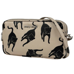ミュウ ミュウ ロゴ ショルダーバッグ レザー 5ZH011 レディース ブランドバッグ・小物 【中古】brbag