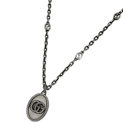 グッチ GGロゴ ネックレス シルバー925 レディース ブランドアクセサリー 【中古】bracc