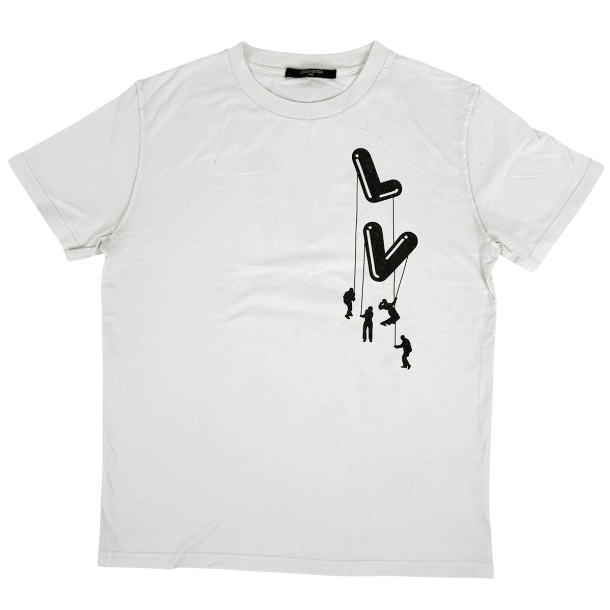 ルイヴィトン 長袖・カットソー・Tシャツトップス ロゴプリント袖 ルイ・ヴィトン ロゴ 半袖 Tシャツ トップス コットン メンズ