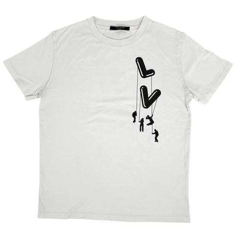 ルイ・ヴィトン ロゴ 半袖 Tシャツ トップス コットン メンズ