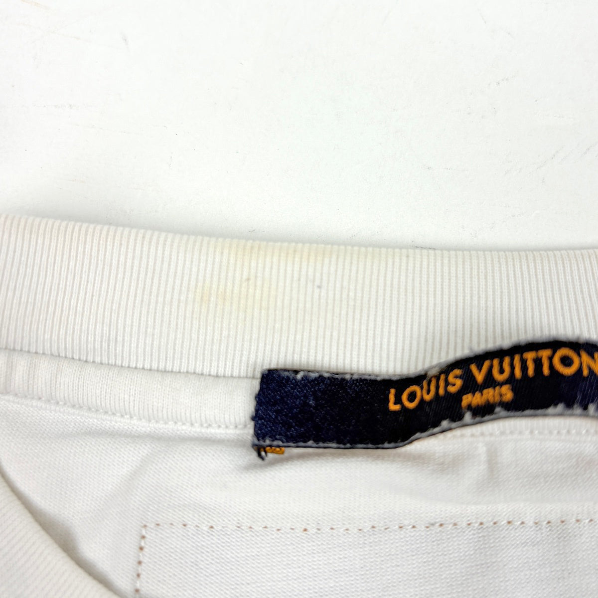 ルイ・ヴィトン ロゴ 半袖 Tシャツ トップス コットン メンズ 