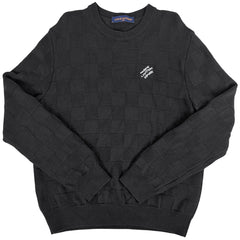 ルイ・ヴィトン エンベリッシュド ウールダミエプルオーバー トップス セーター ウール メンズ ブランドアパレル 【中古】brapp