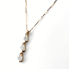 メレダイヤ デザインネックレス ネックレス K18 ダイヤモンド レディース ノンブランドジュエリー 【中古】nbjwl