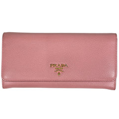 プラダ ロゴ 二つ折り 長財布 レザー 1MH132 レディース ブランドバッグ・小物 【中古】brbag