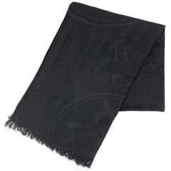 エルメス ロゴ ストール ストール カシミヤ シルク レディース ブランドバッグ・小物 【中古】brbag